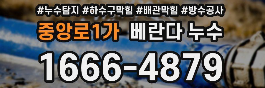 중앙로1가 베란다 누수