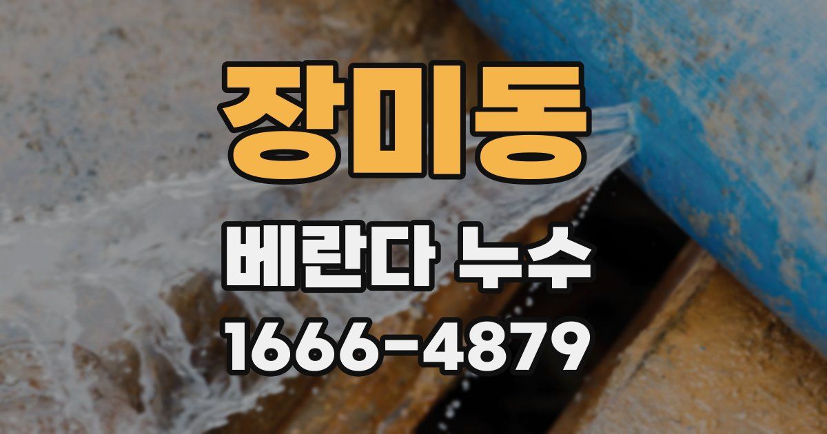 장미동 베란다 누수