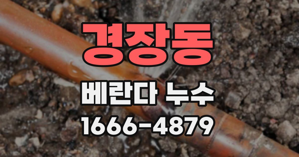경장동 베란다 누수