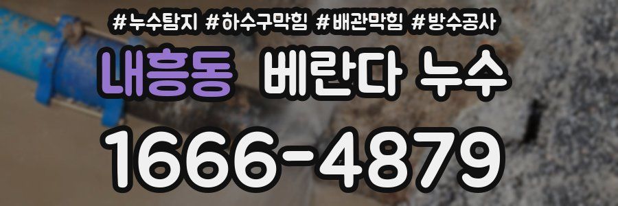 내흥동 베란다 누수