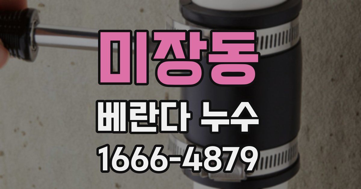 미장동 베란다 누수