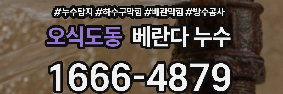 오식도동 베란다 누수