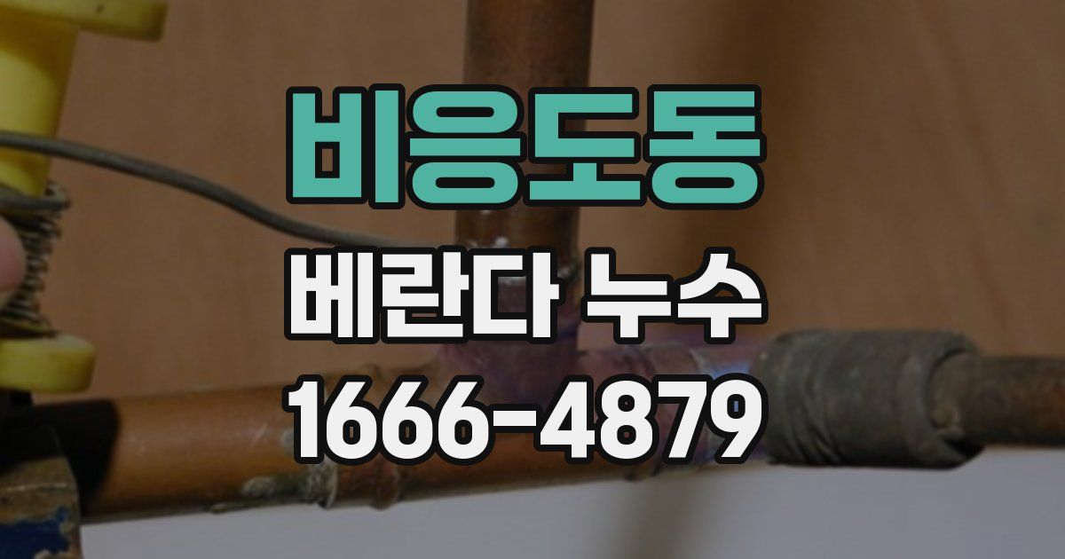 비응도동 베란다 누수