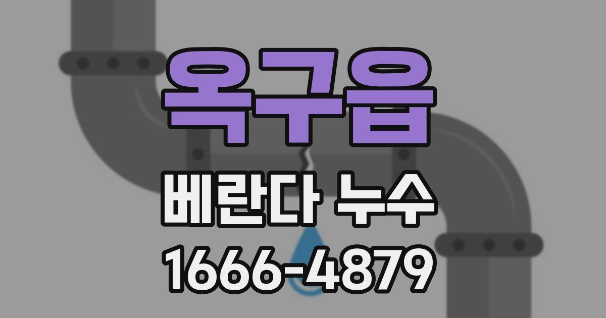 옥구읍 베란다 누수