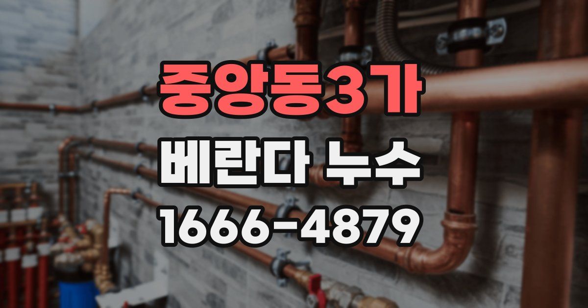 중앙동3가 베란다 누수