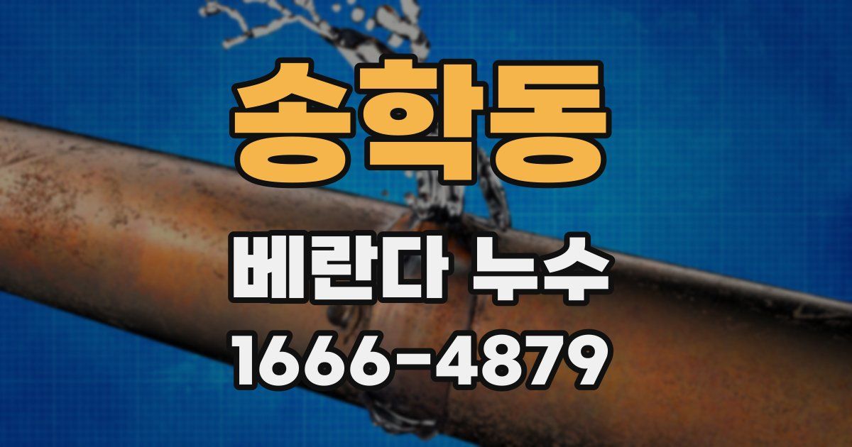 송학동 베란다 누수