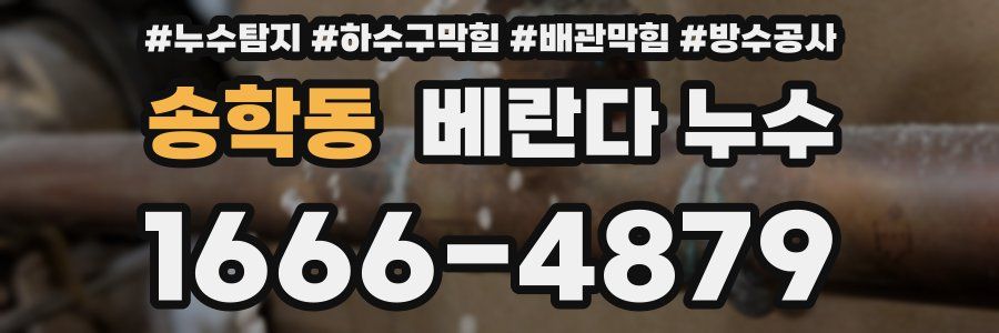송학동 베란다 누수
