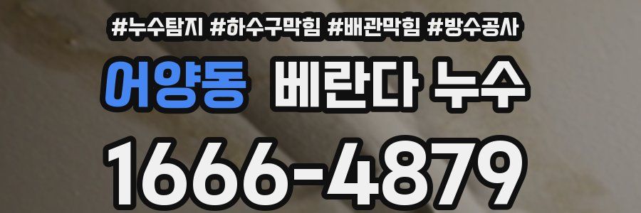 어양동 베란다 누수