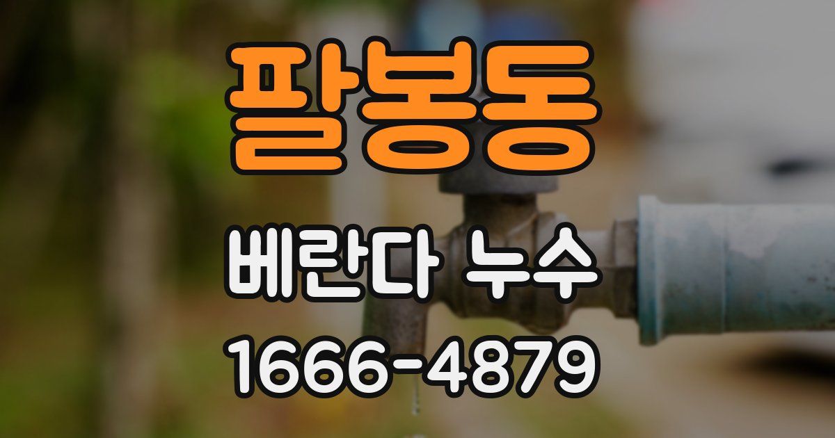 팔봉동 베란다 누수