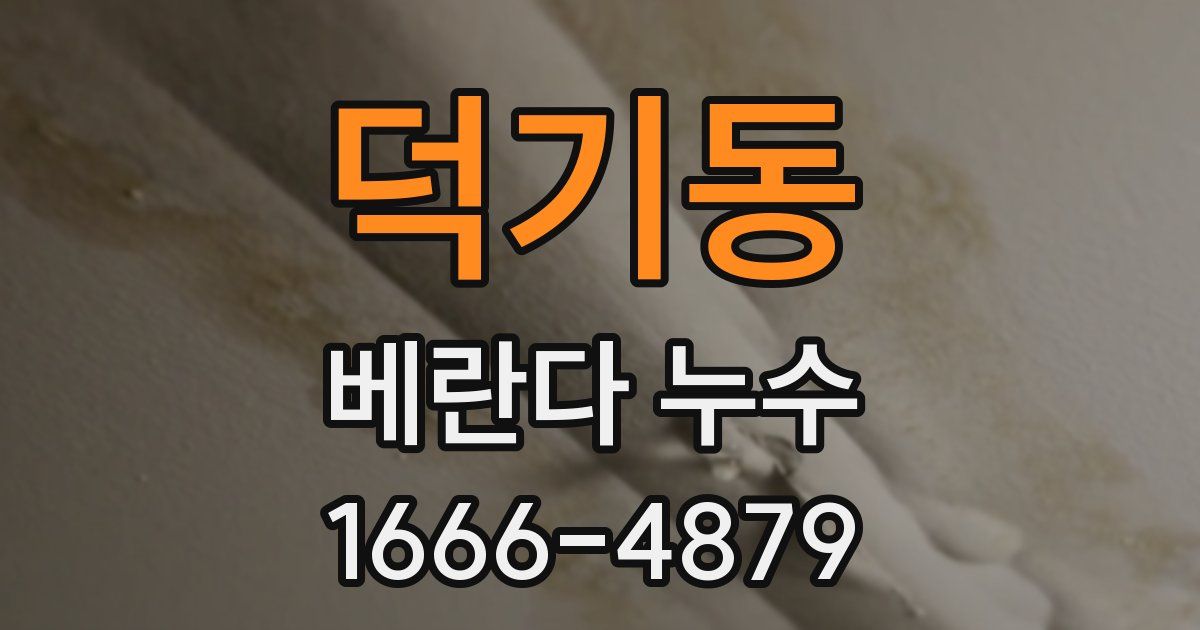 덕기동 베란다 누수