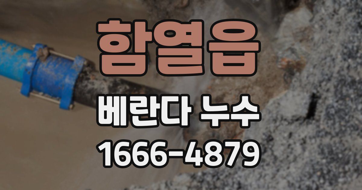 함열읍 베란다 누수