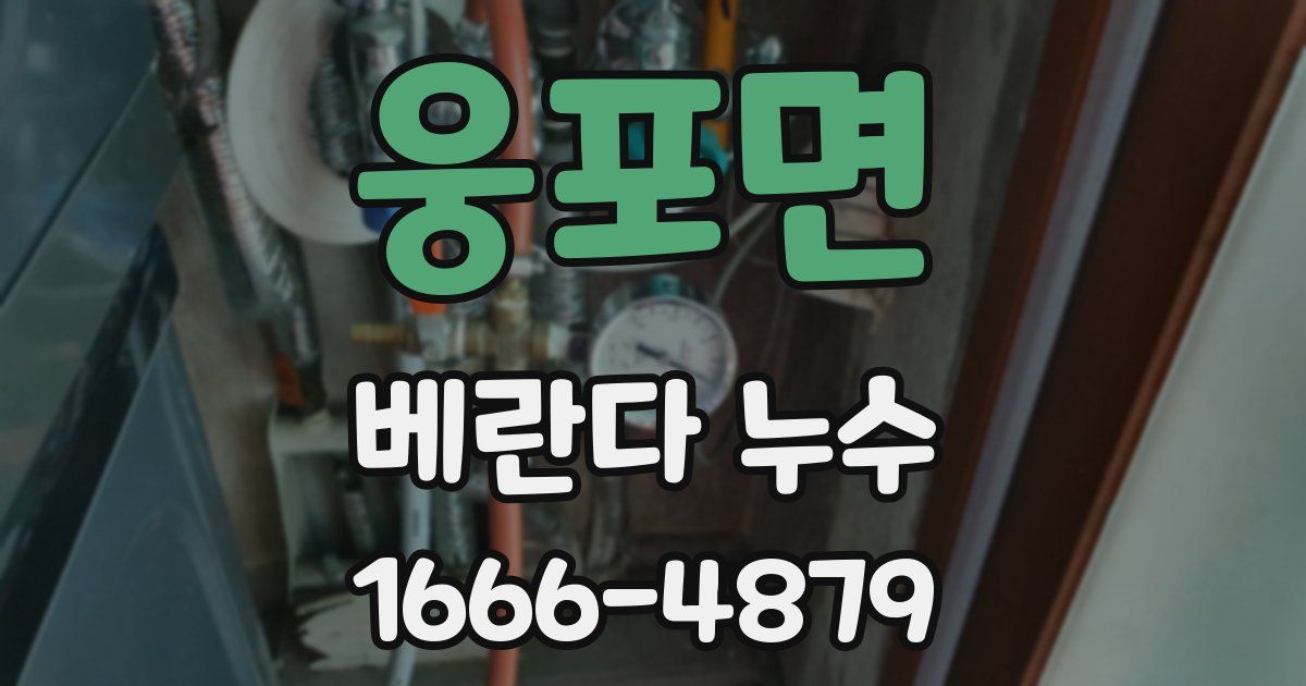 웅포면 베란다 누수