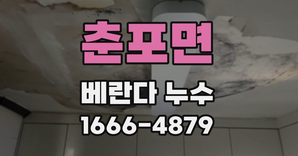 춘포면 베란다 누수