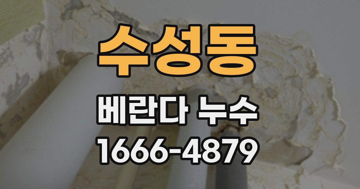 수성동 베란다 누수