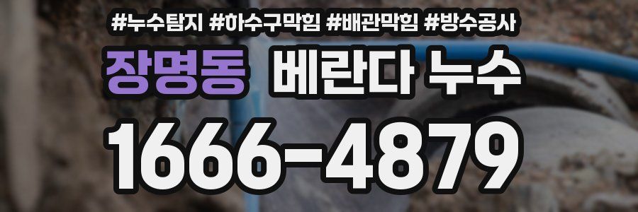 장명동 베란다 누수