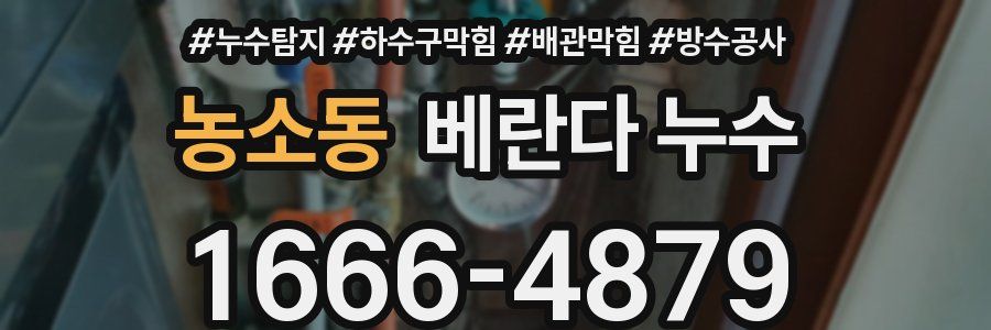 농소동 베란다 누수