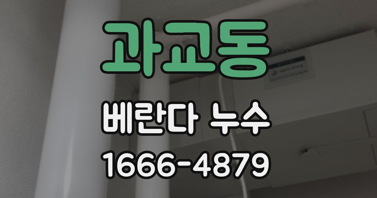 과교동 베란다 누수