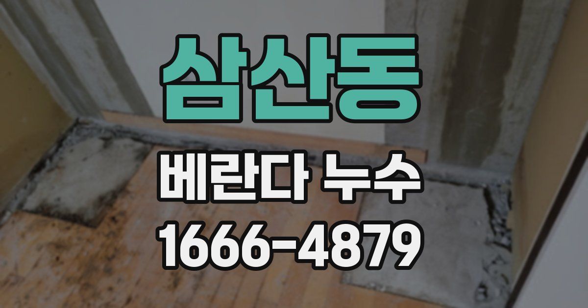 삼산동 베란다 누수