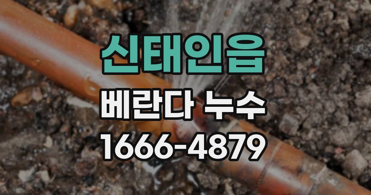 신태인읍 베란다 누수