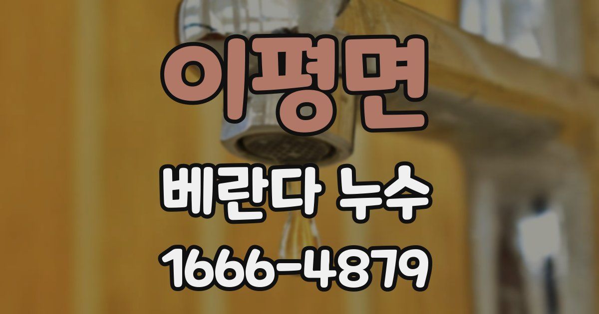 이평면 베란다 누수
