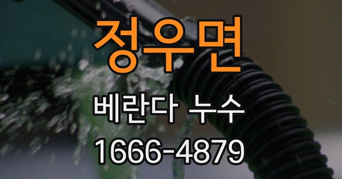 정우면 베란다 누수