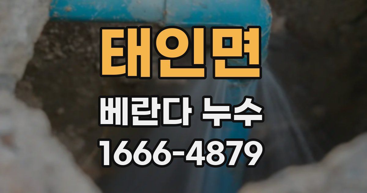 태인면 베란다 누수