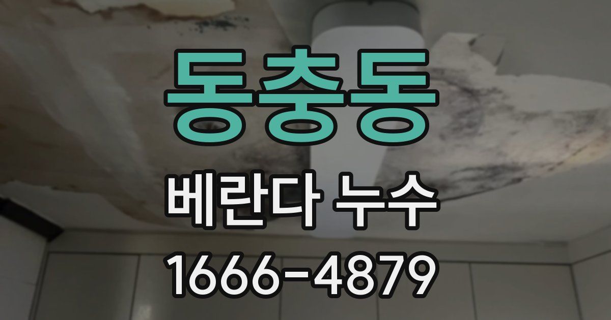 동충동 베란다 누수