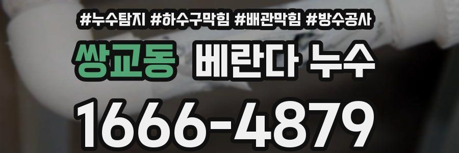 쌍교동 베란다 누수