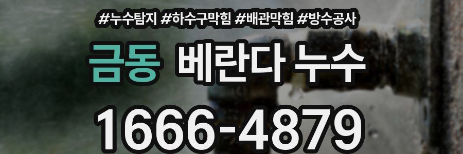 금동 베란다 누수