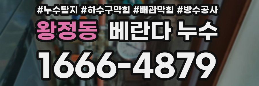 왕정동 베란다 누수