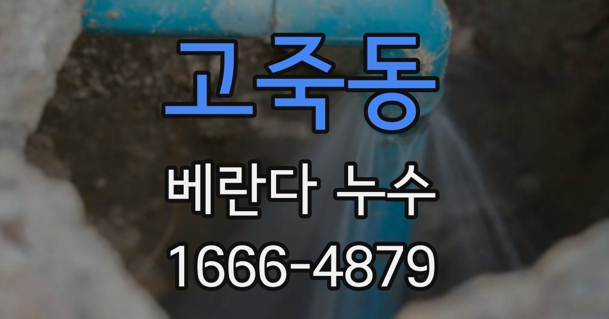 고죽동 베란다 누수
