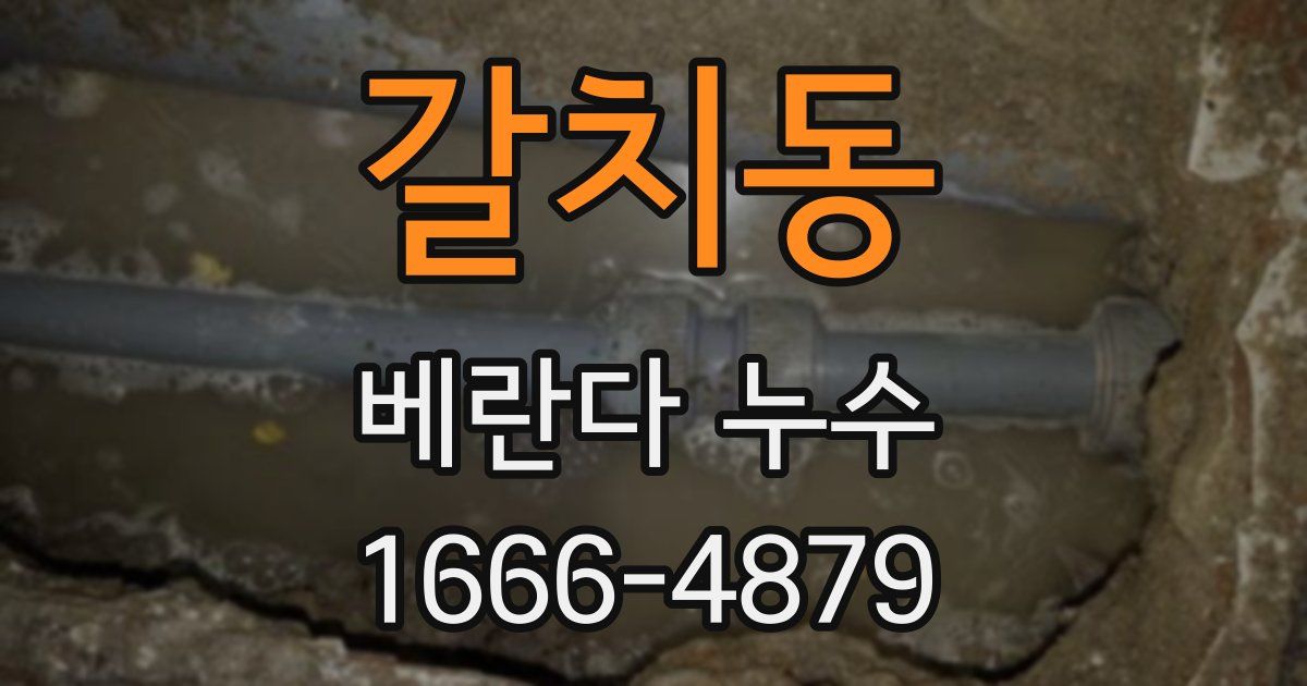 갈치동 베란다 누수