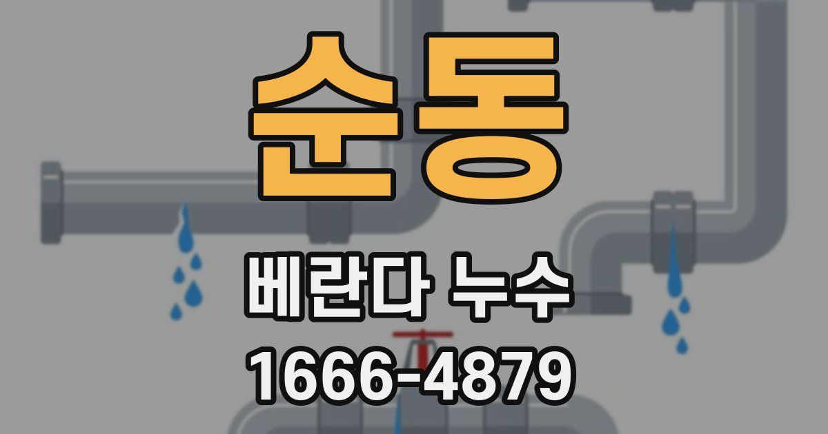 순동 베란다 누수