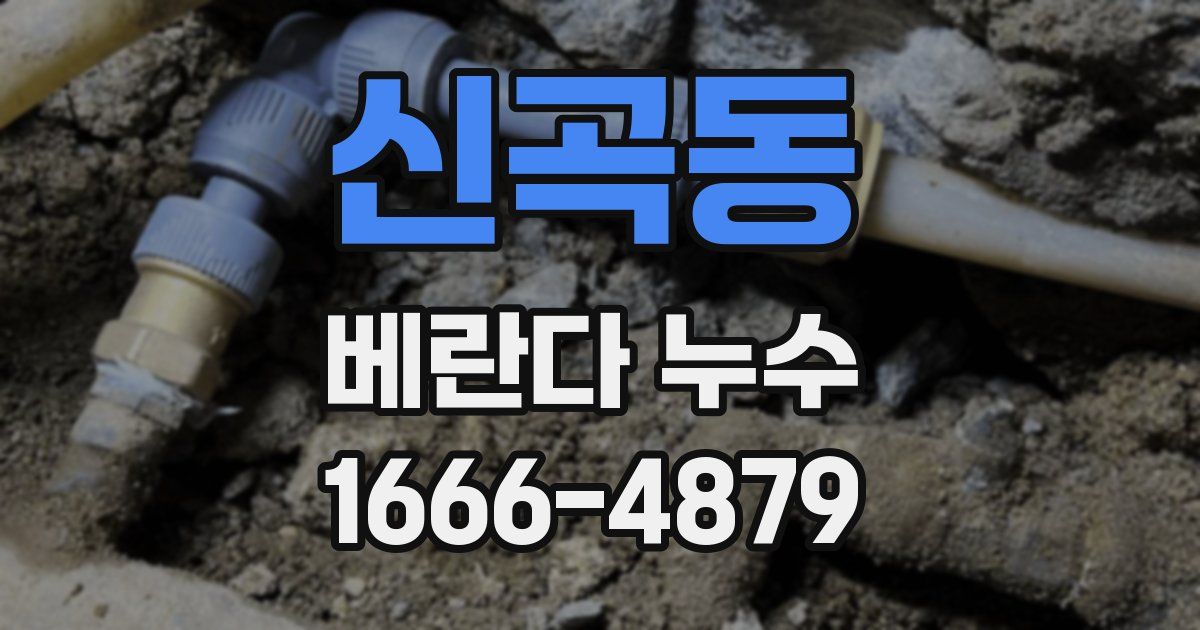 신곡동 베란다 누수
