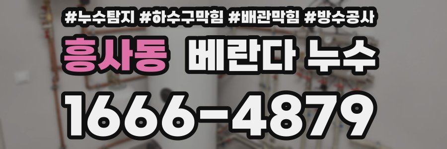 흥사동 베란다 누수
