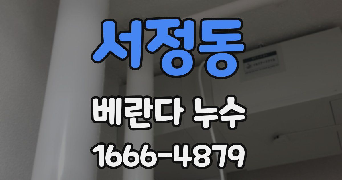 서정동 베란다 누수
