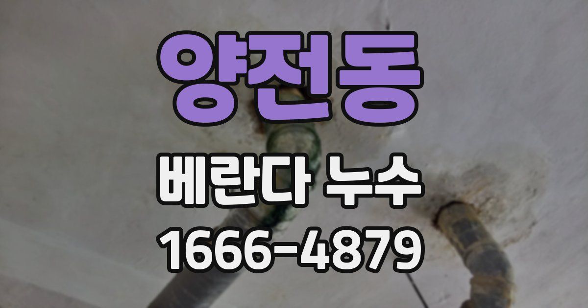 양전동 베란다 누수