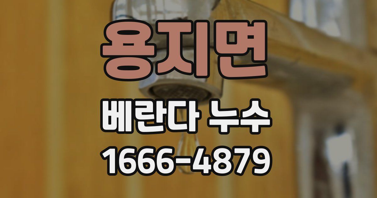 용지면 베란다 누수