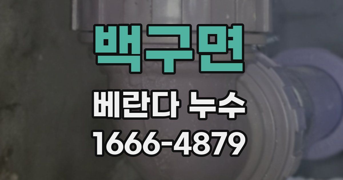 백구면 베란다 누수