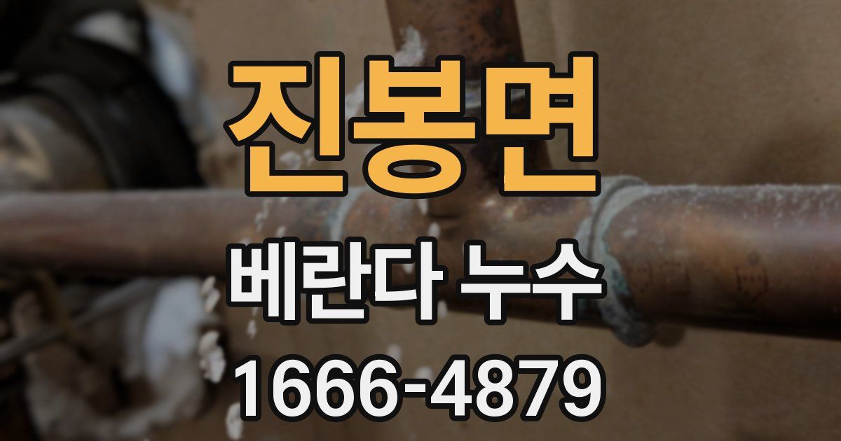 진봉면 베란다 누수