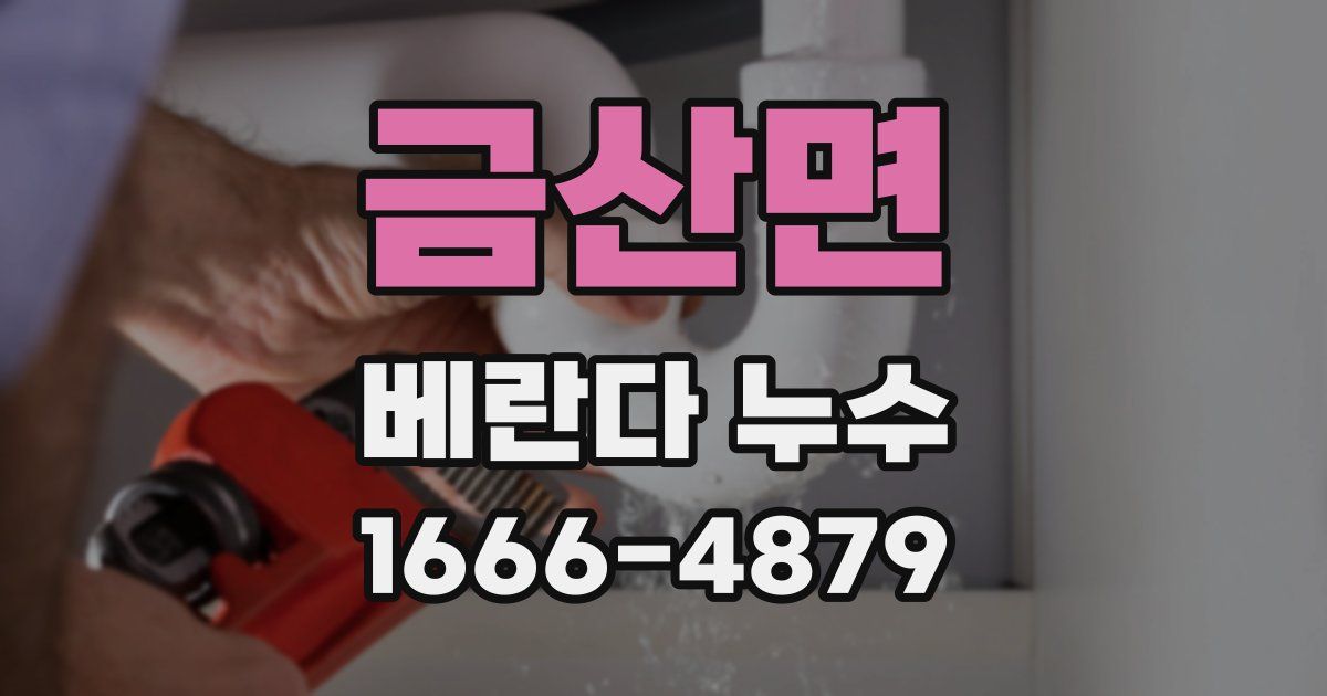 금산면 베란다 누수