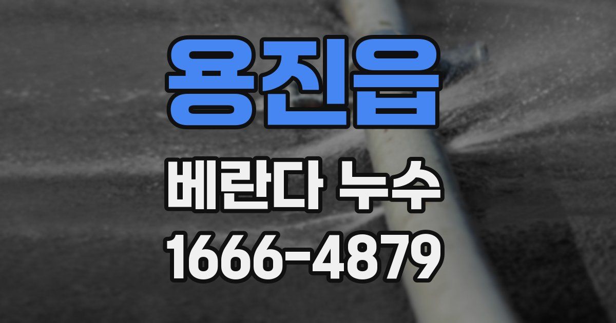 용진읍 베란다 누수