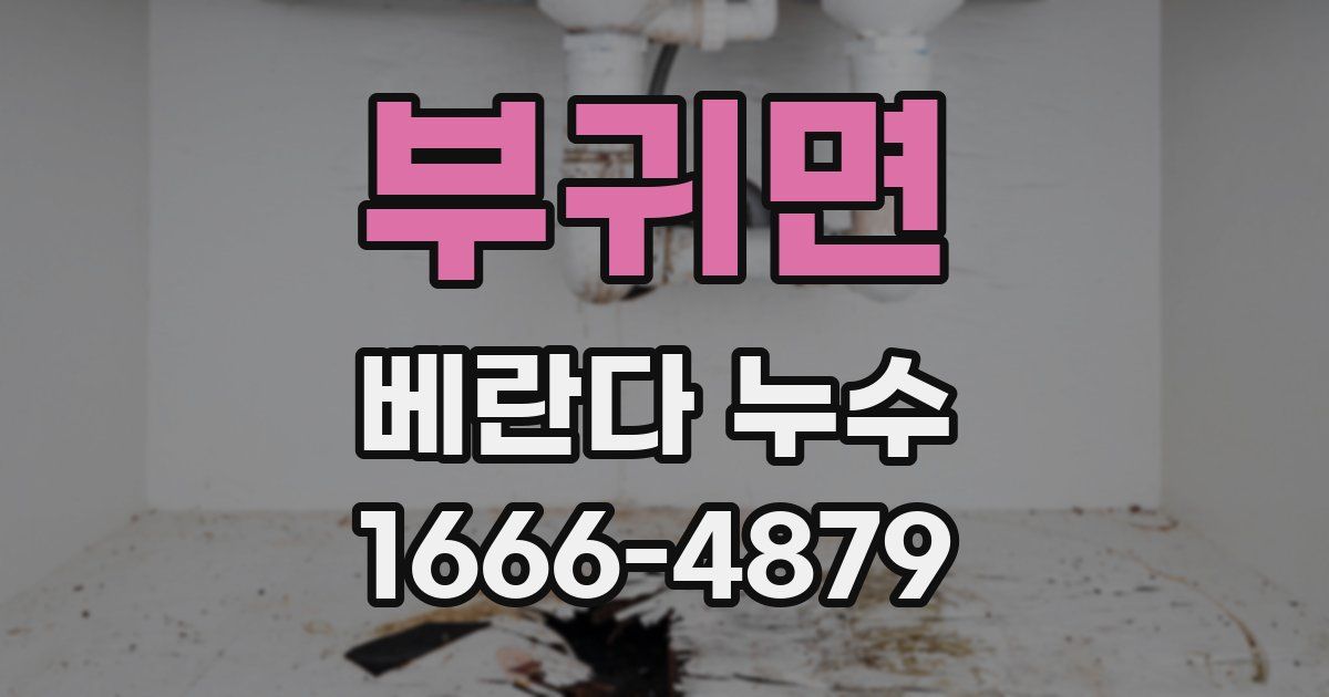 부귀면 베란다 누수