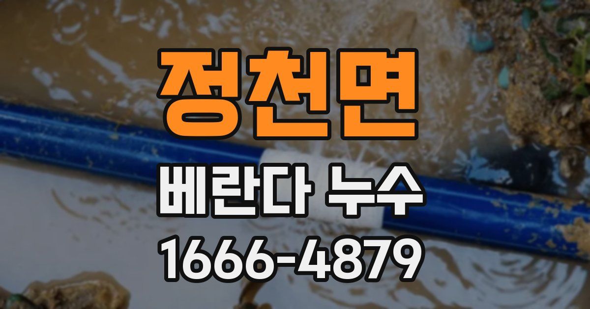 정천면 베란다 누수