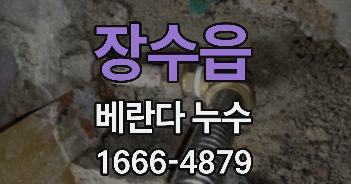 장수읍 베란다 누수