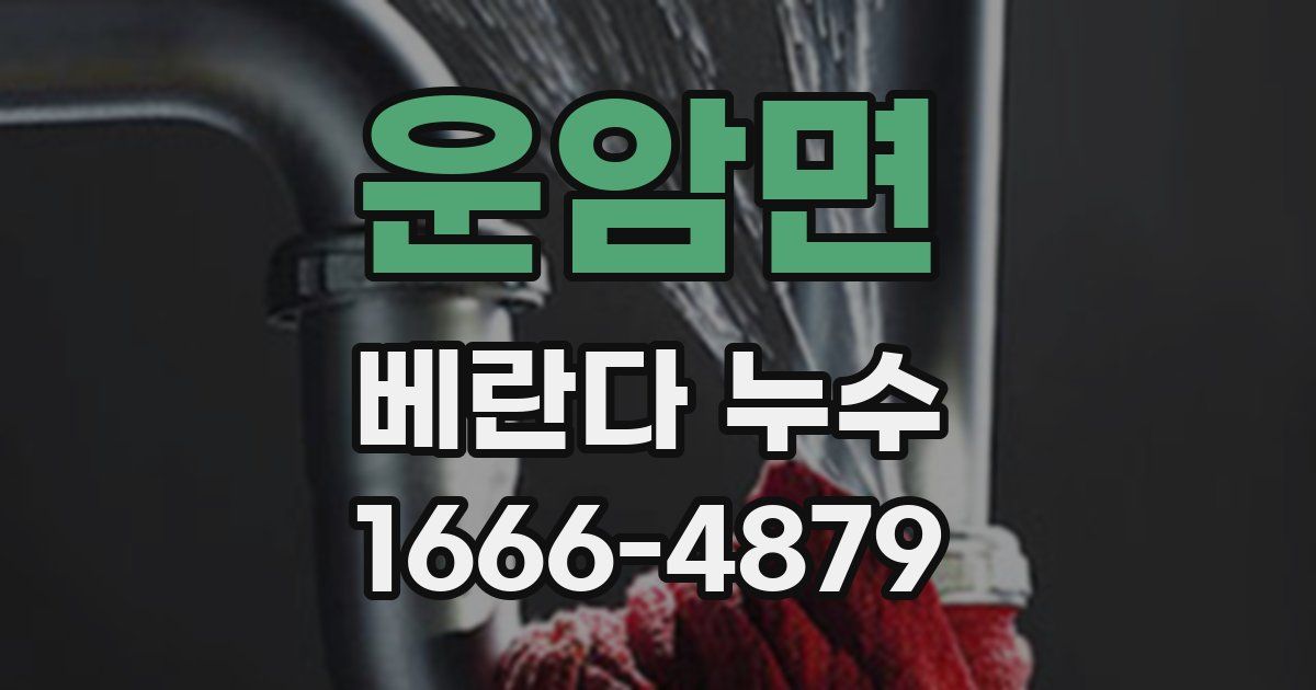 운암면 베란다 누수