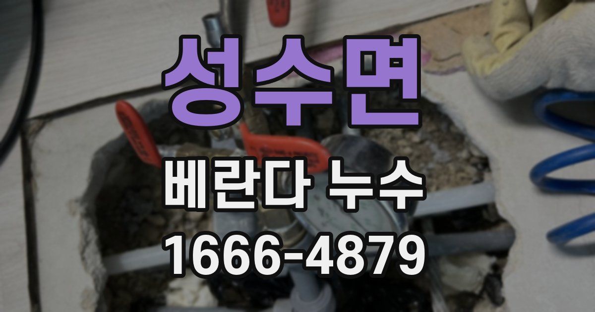 성수면 베란다 누수