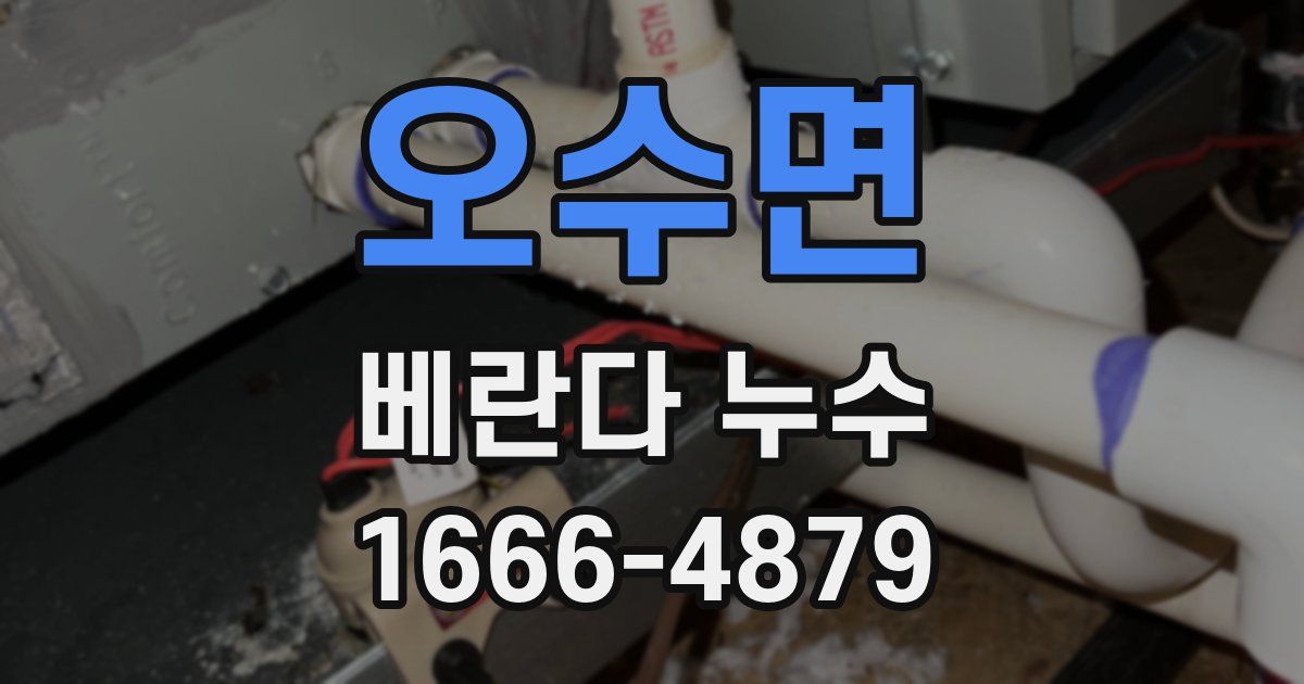 오수면 베란다 누수