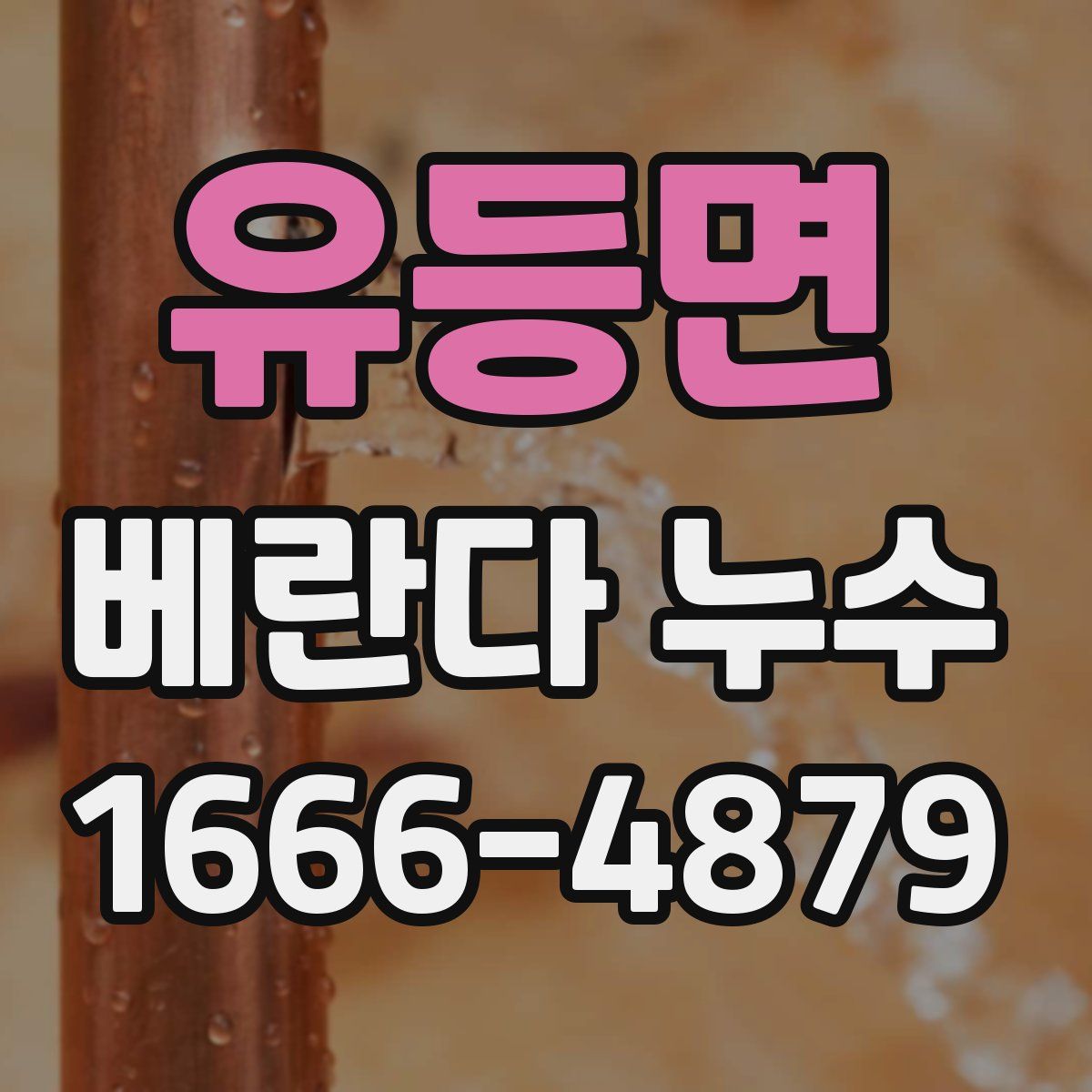 유등면 베란다 누수