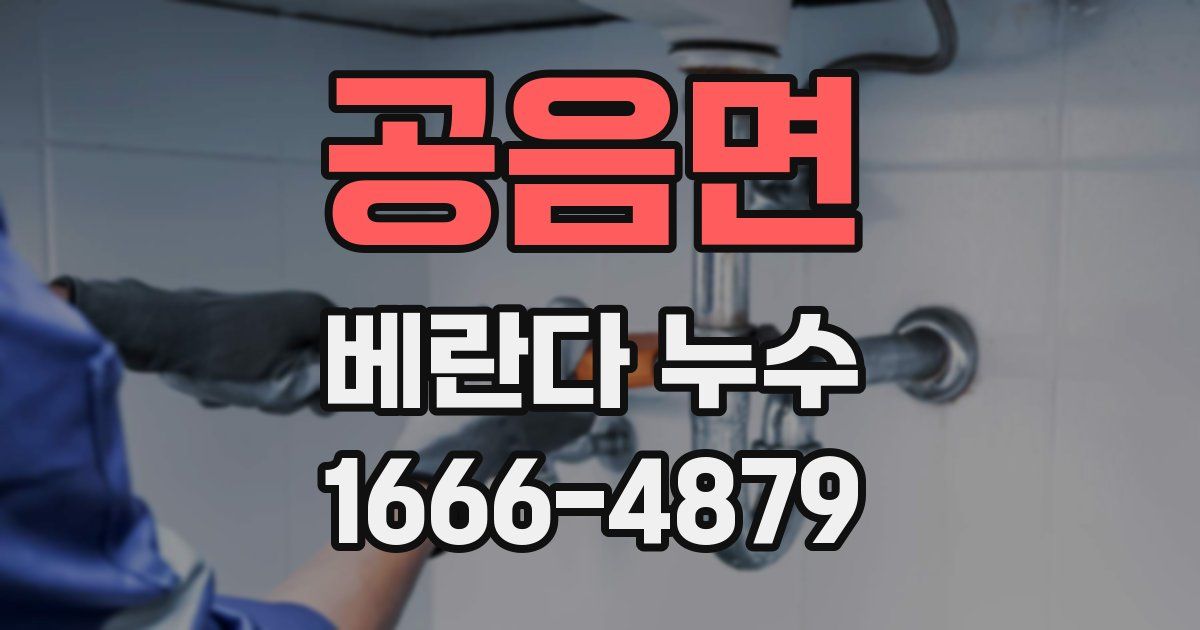 공음면 베란다 누수